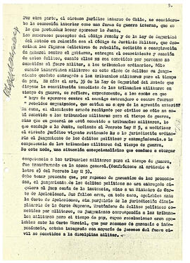El carácter antijurídico de los procesos contra partidarios y simpatizantes del gobierno de la Unidad Popular (5)