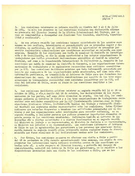 Información presentada por la Oficina Internacional del Trabajo en cartas de 5 de diciembre de 1974 (original inglés) y 29 de enero de 1975 (original español) (7)
