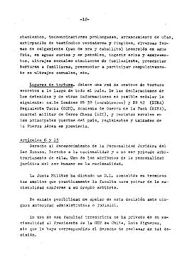 Estudio de los informes de violaciones de derechos humanos en Chile, con particular referencia a la tortura y otros tratos o castigos crueles, inhumanos o degradantes (14)