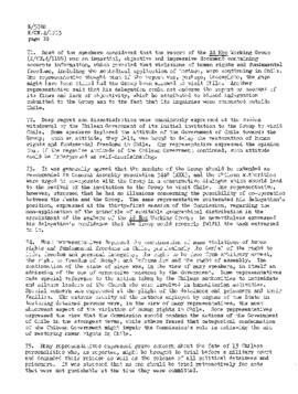 Study of reported violations of human rights in Chile, with particular reference to torture and other cruel, inhuman or degrading treatment or punishment (3)