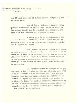 Estudio de los informes de violaciones de derechos humanos en chile, con particular referencia a la tortura y otros tratos o castigos crueles, inhumanos o degradantes. Nota de la Secretaría (12)