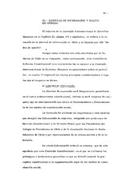 Estudio de los informes de violaciones de derechos humanos en Chile, con particular referencia a la tortura y otros tratos o castigos crueles, inhumanos o degradantes (41)