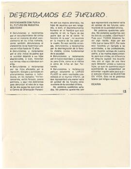 Defendemos el futuro