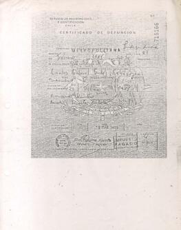 Certificado de Defunción