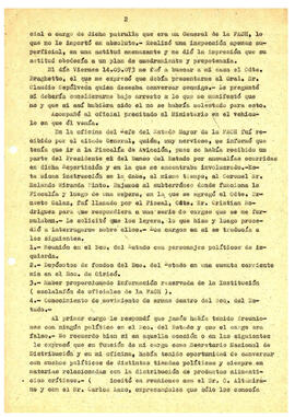 Texto in extenso del manuscrito dejado por el Gral. Bachelet sobre su detención, los interrogatorios, las calumnias y las torturas a que fue sometido entre el 11.9.73 y el 12.12.73. (3)
