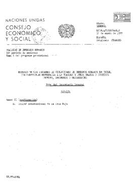 Estudio de los informes de violaciones de derechos humanos en Chile, con particular referencia a la tortura y otros tratos o castigos crueles, inhumanos o degradantes (1)