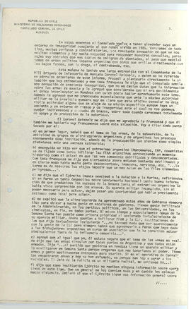 CONGECHILE Mendoza Informe de Actividades N° 14/87 reservado - Ministerio de relaciones Exteriores, Consulado General de Chile - Mendoza (3)