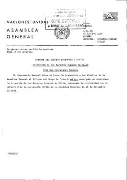 Estudio de los informes de violaciones de los derechos humanos en Chile, con particular referencia a la tortura y otros tratos y castigos crueles, inhumanos o degradantes