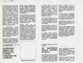 Suspenden orden de detención contra comandante Laureani; Se mantiene fallo contra ex DINA