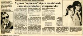 Algunos "supremos" siguen amnistiando casos de ejecutados y desaparecidos